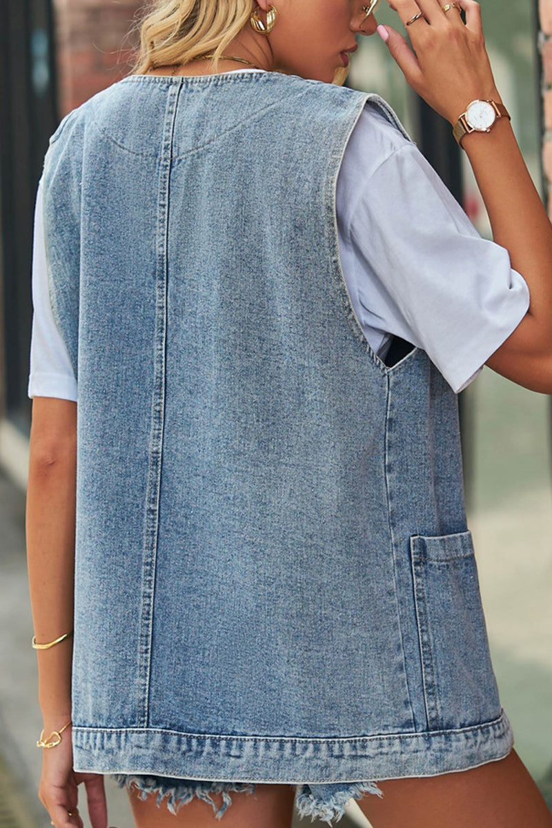 Button-down Denim Jacket