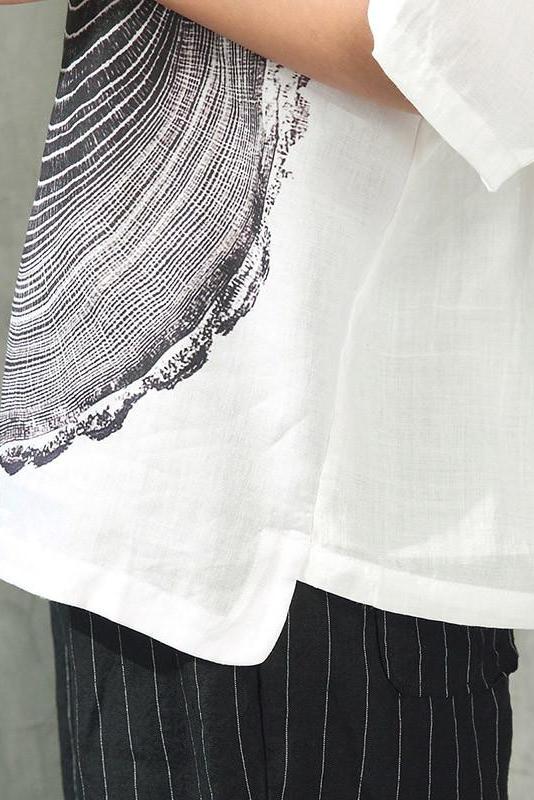 Summer Printing Loose T-shirt Tops