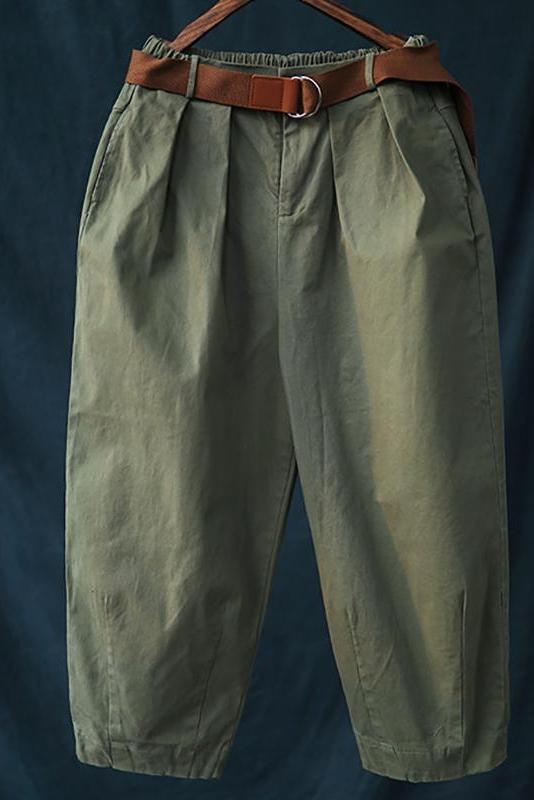 Limited Stock- Pure Color Bloom Pants With Belt