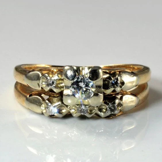 Zirconia & Gold Ring