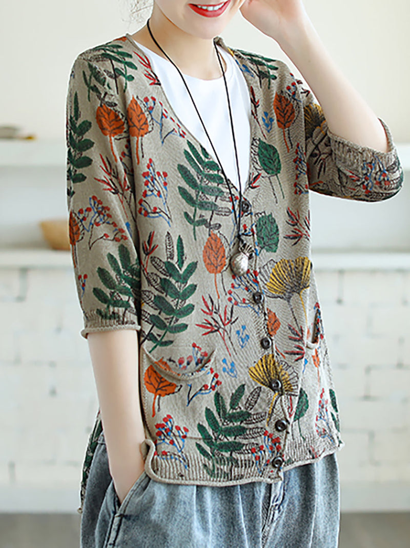 Printed Half Sleeve Knitted Shirt