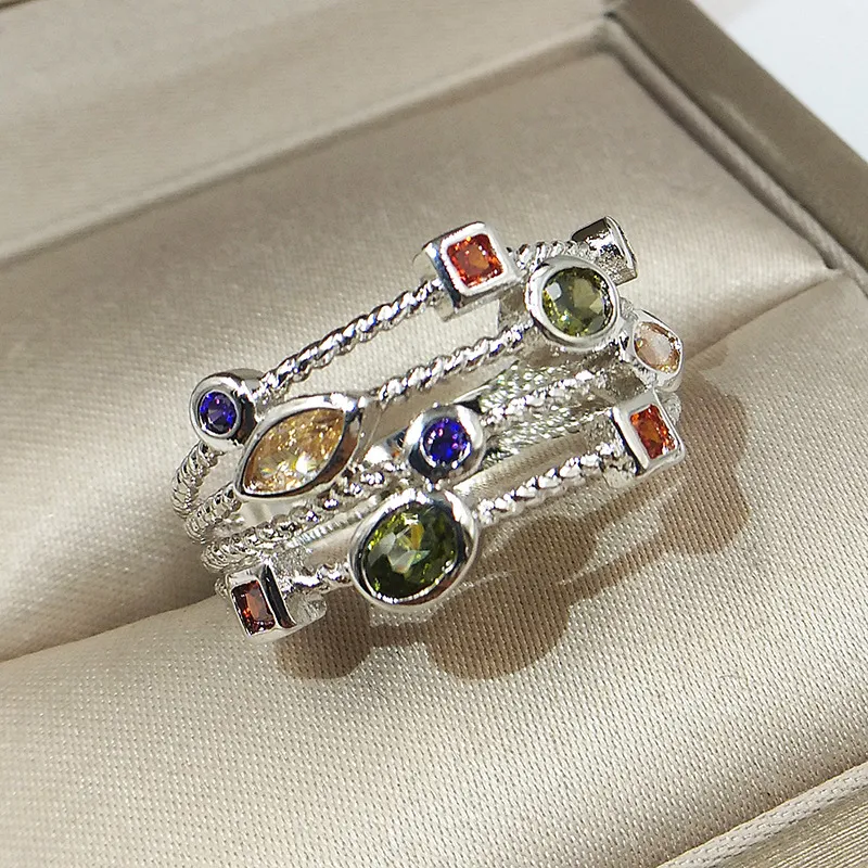 Colorful Crystal Ring