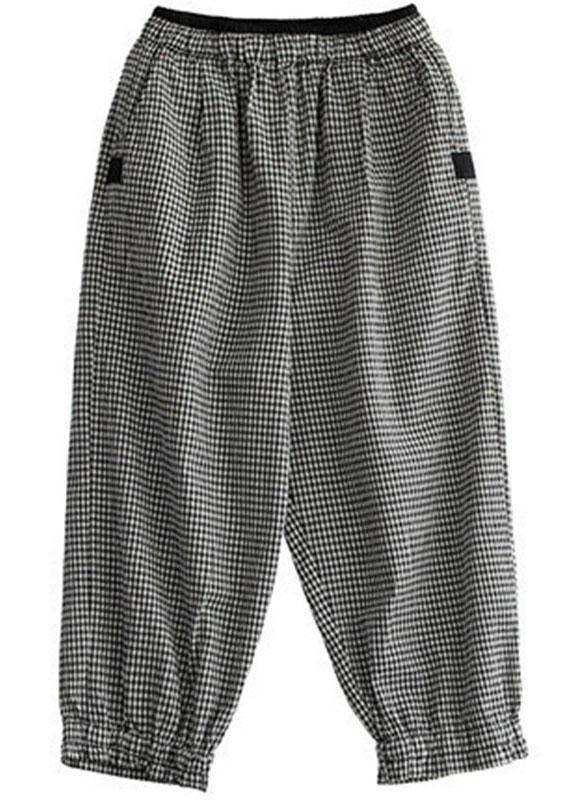 Green Pockets Summer Linen Pants