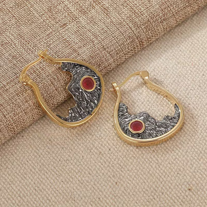 Red Mountain Peak Earrings