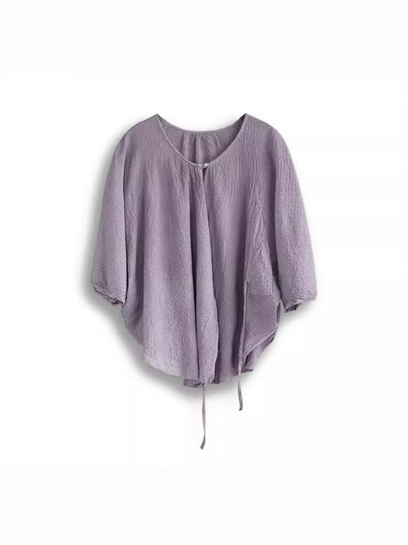 Summer Strap Jacquard Shirt