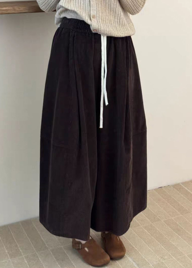 Modern Coffee Original Design Corduroy Wide Leg Pants