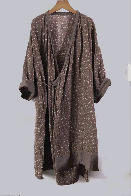 Fall New Retro Double Layer Cotton Trench Coat