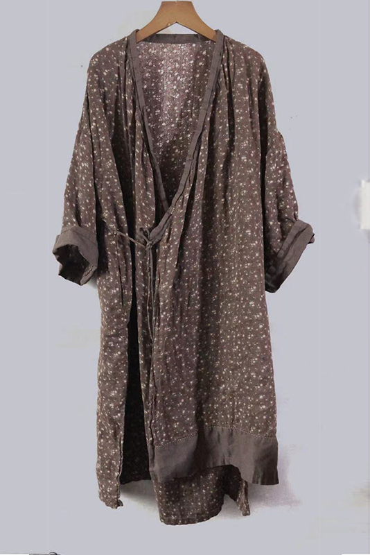Fall New Retro Double Layer Cotton Trench Coat