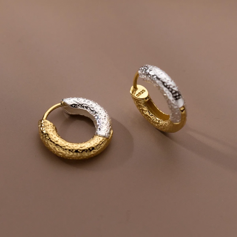 Gold & Silver Hoop Earrings