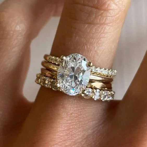 Zirconia Bright Ring Set
