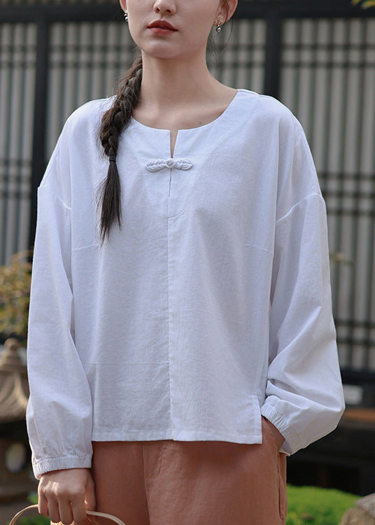Original Design Green O Neck Patchwork Cotton Top Spring