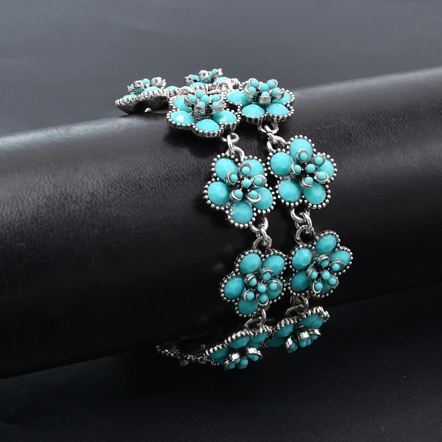Turquoise Flower Bracelet