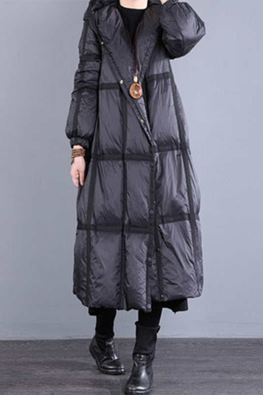 Warm Down Coat Loose Hooded Jacket