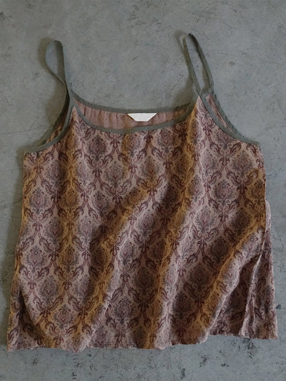 Summer Print Linen Vest