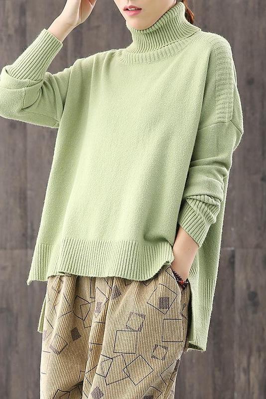Lotstrends Loose Turtleneck Pullover Literary Sweater