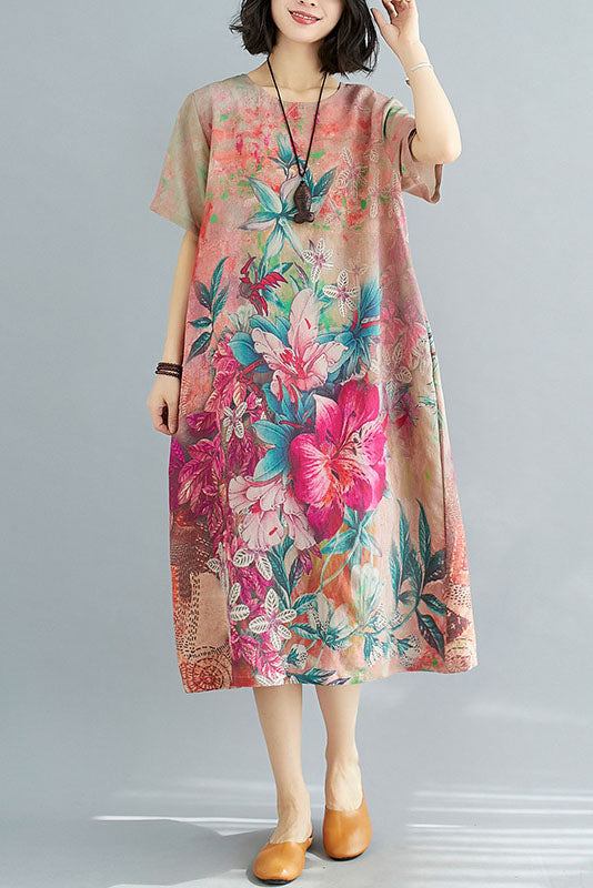 -new Diy Summer Print Dress
