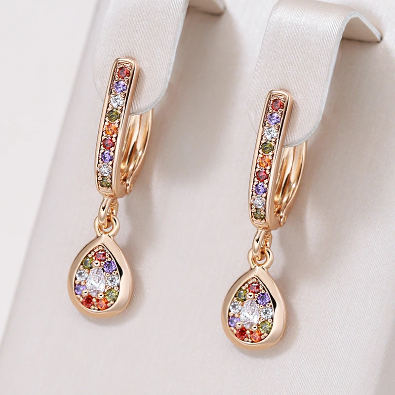 Colorful Crystal Drop Earrings