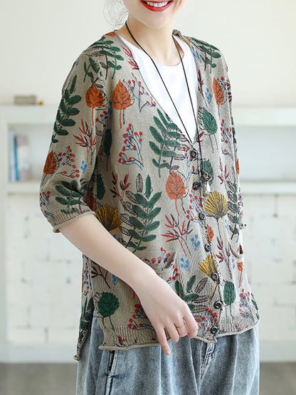 Printed Half Sleeve Knitted Shirt