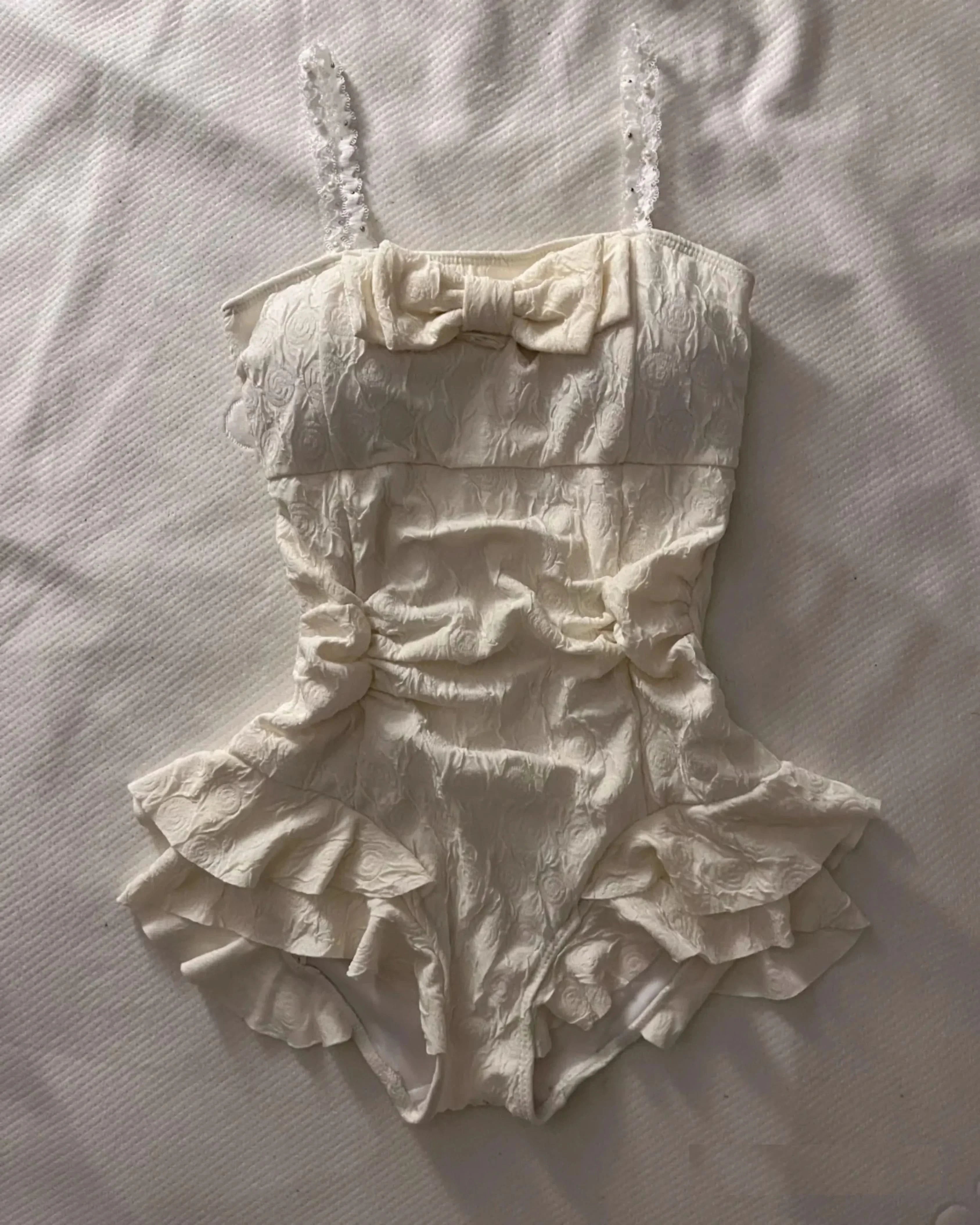 A Vintage Style Swimsuit with Delicate Timeless Details