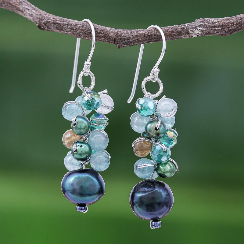 Dangling Stones Earrings