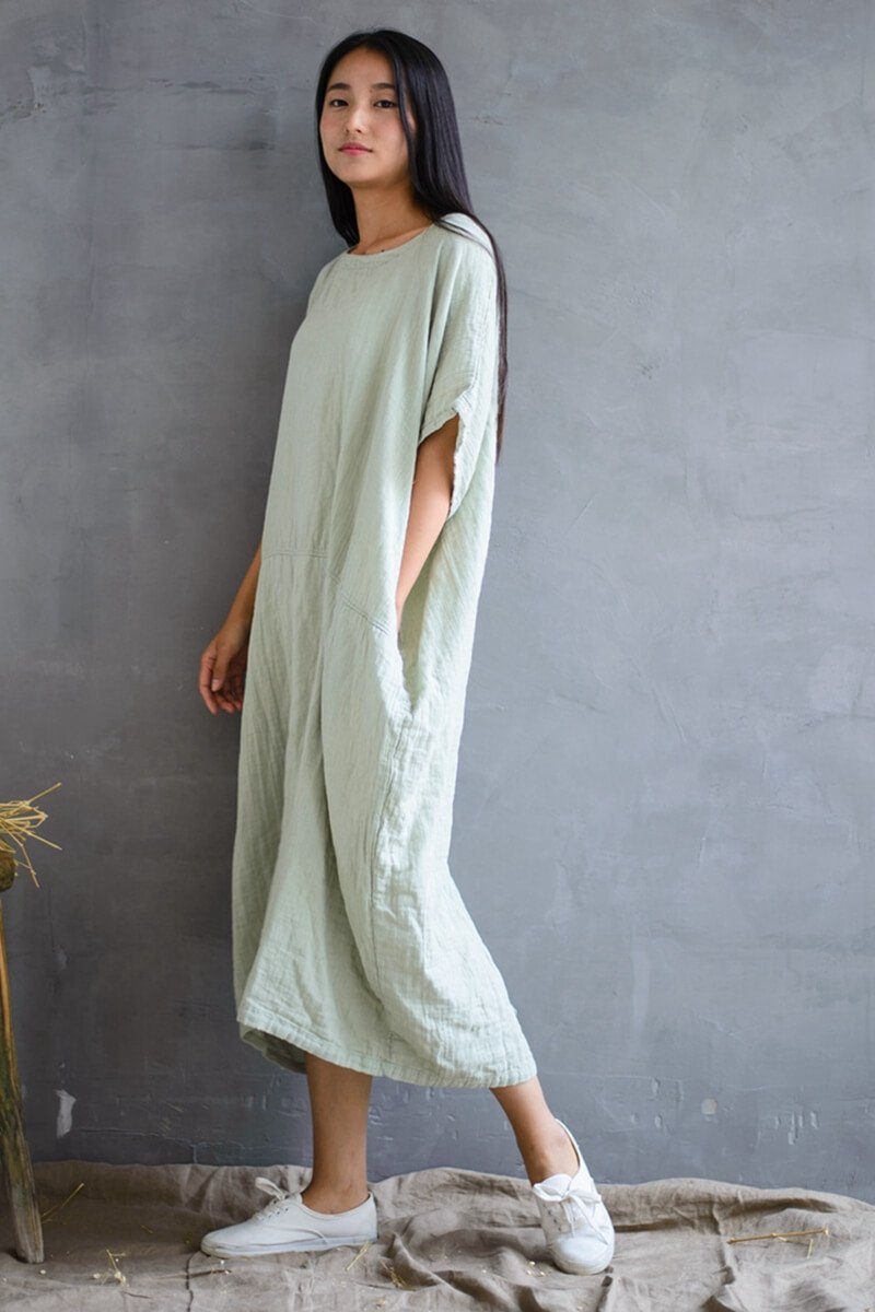 Cotton Loose Long Dress Dress