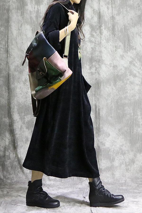 High Neck Maxi Dresses Spring Clothes