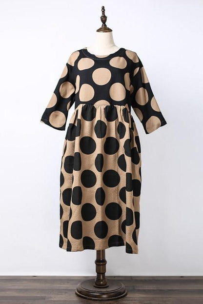 Polka Dots Loose Dress