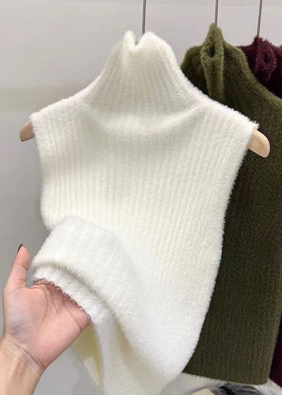 Mulberry Turtleneck Ma Hai Mao Knit Sweaters Spring
