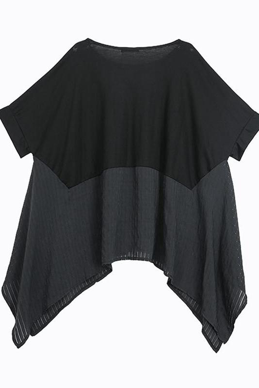 Limited Stock- Summer Patchwork Irregular T-shirt