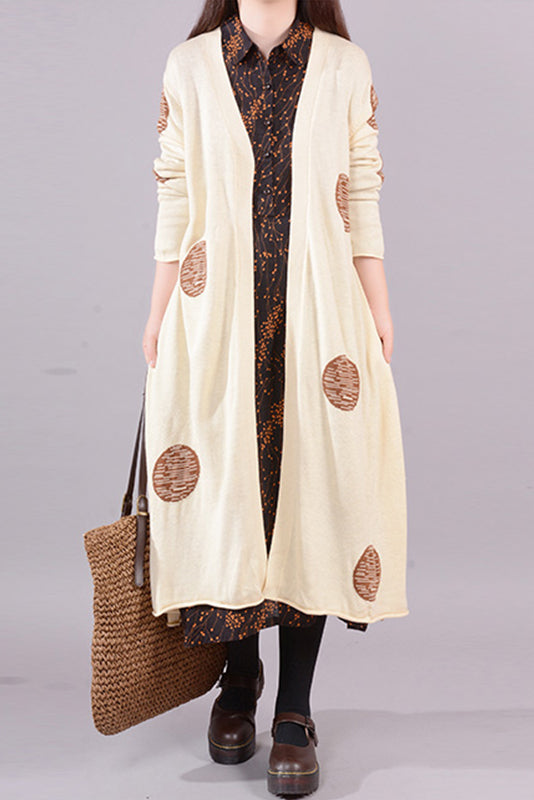 New Loose Pocket Knit Sweater Cardigan Jacket