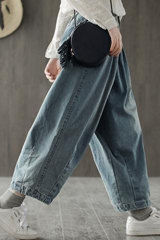 Loose Wide-leg Blue Jeans Denim Pants