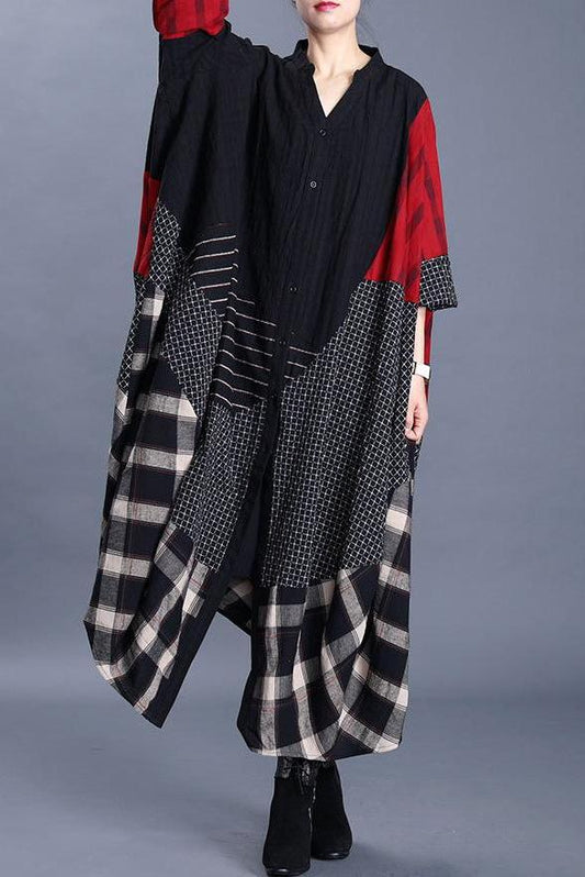 Limited Stock- Irregular Stitching V-neck Loose Trench Coat