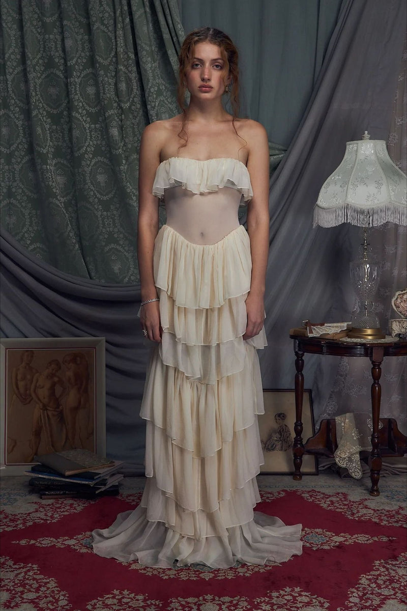 A Vintage Style Dress with Delicate Timeless Details