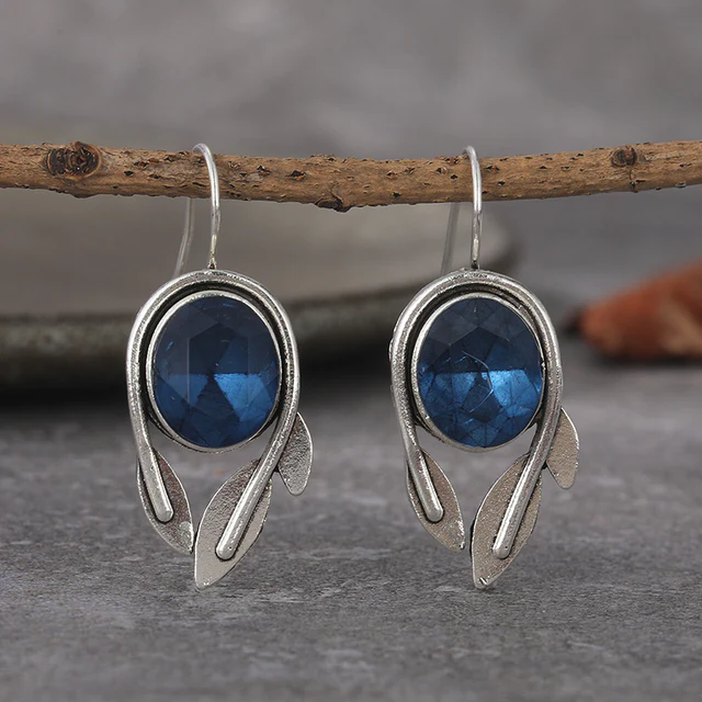 Blue Crystal Earrings