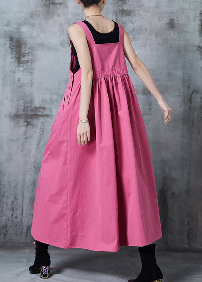 Rose Oversized Exra Large Hem Cotton Holiday Dress Fall