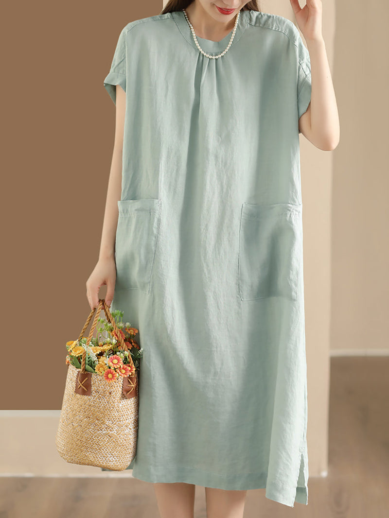 Summer Cotton Linen Dress
