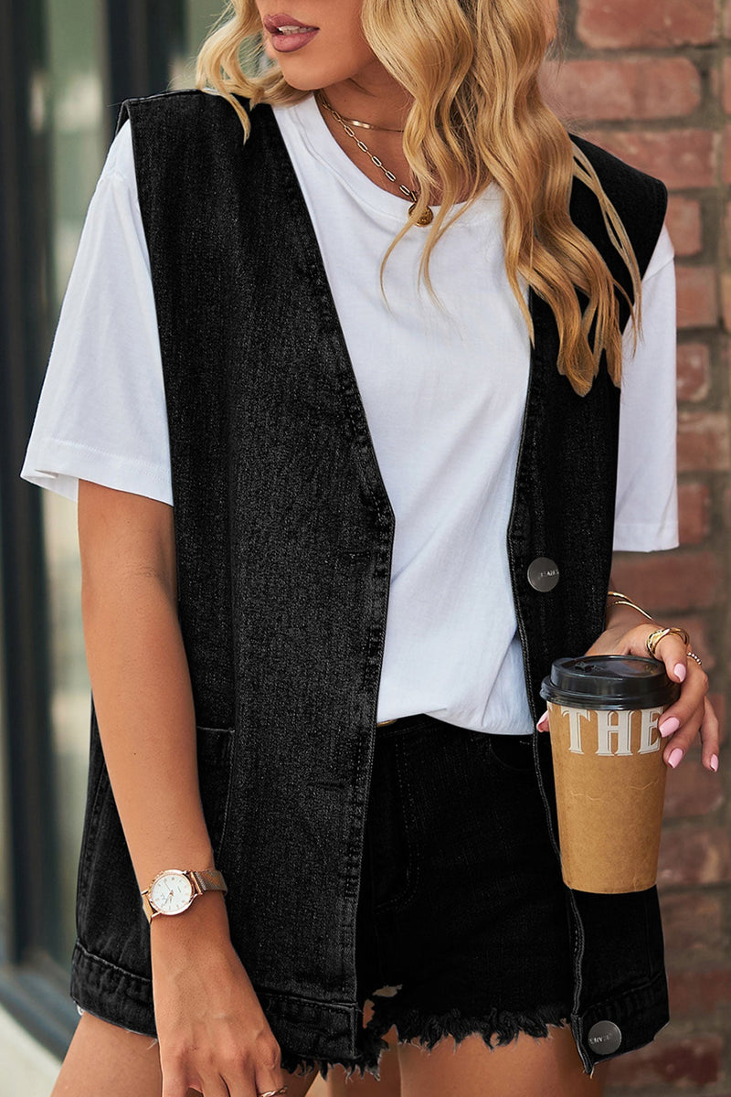 Button-down Denim Jacket