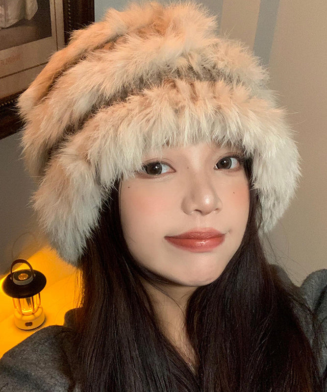 Rabbit Hair Knitted Winter Warm Fisherman Hat
