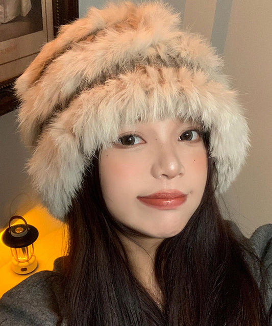Rabbit Hair Knitted Winter Warm Fisherman Hat