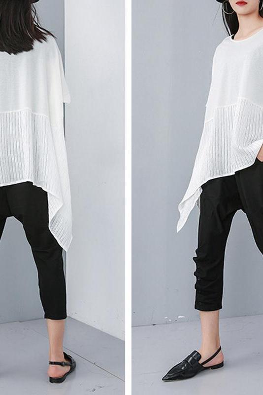 Limited Stock- Summer Patchwork Irregular T-shirt
