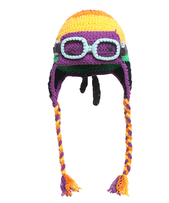 Handmade Colorblock Knit Bonnie Hat