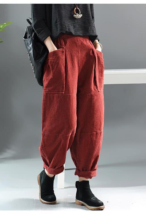 Limited Stock- Spring Retro Corduroy Pants