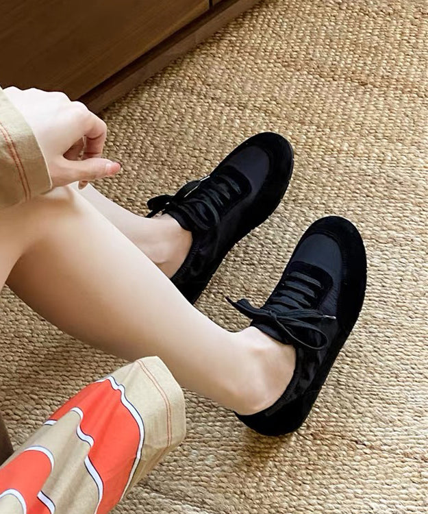 New Yellow Sport Flats Suede Diy Lace Up