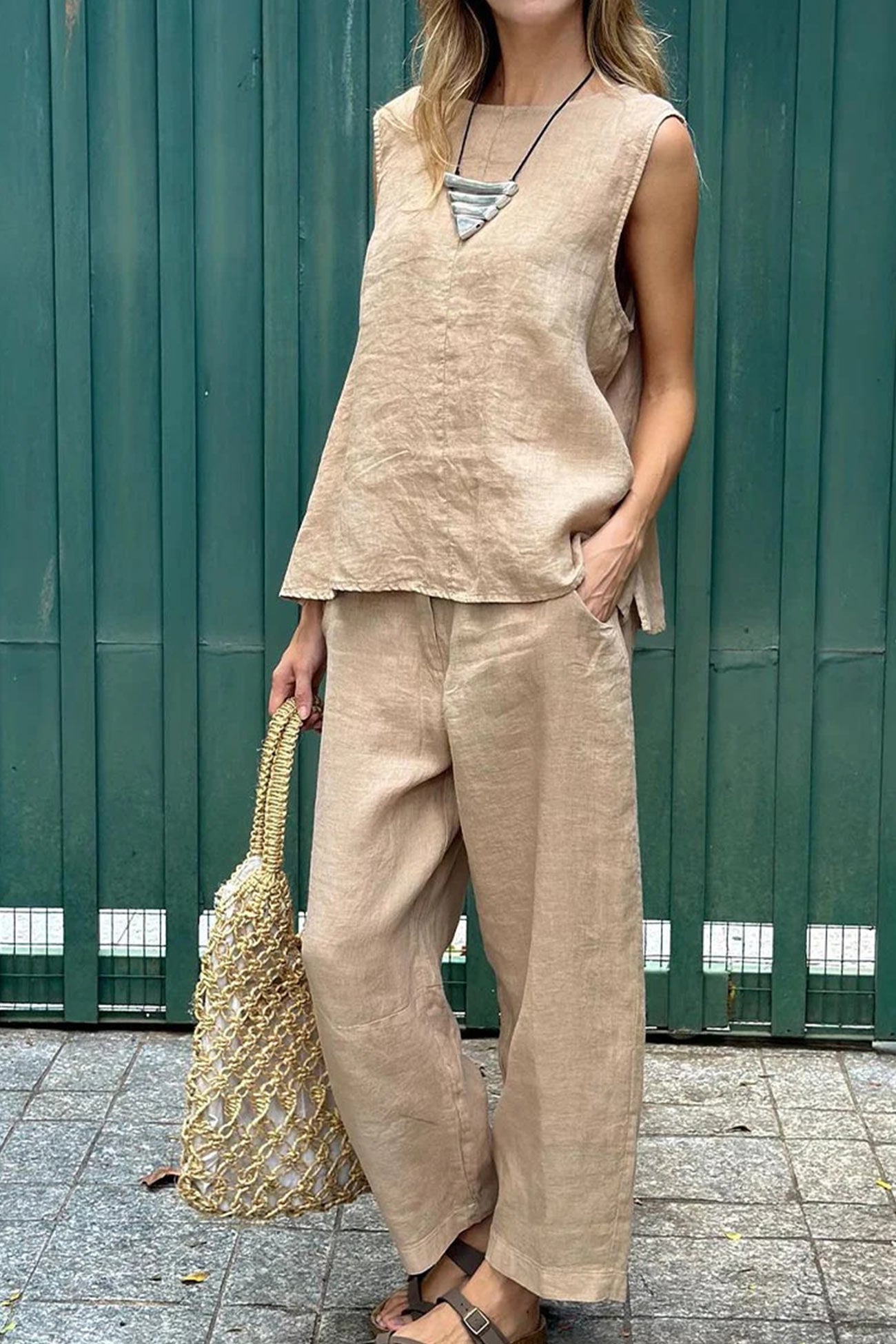 Tank Top Long Pants Set