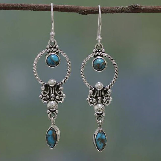 Blue Stone Earrings