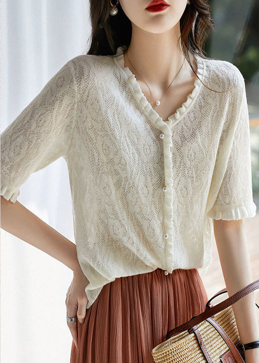 Fungus Edge Short Sleeve T-shirt Summer New