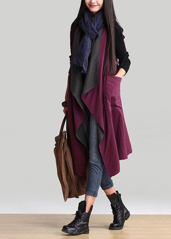 Loose V Neck Wear on Both Sides Long Cardigans Spring
