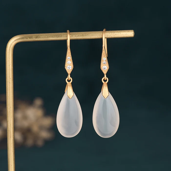 Moonstone Drop Earrings