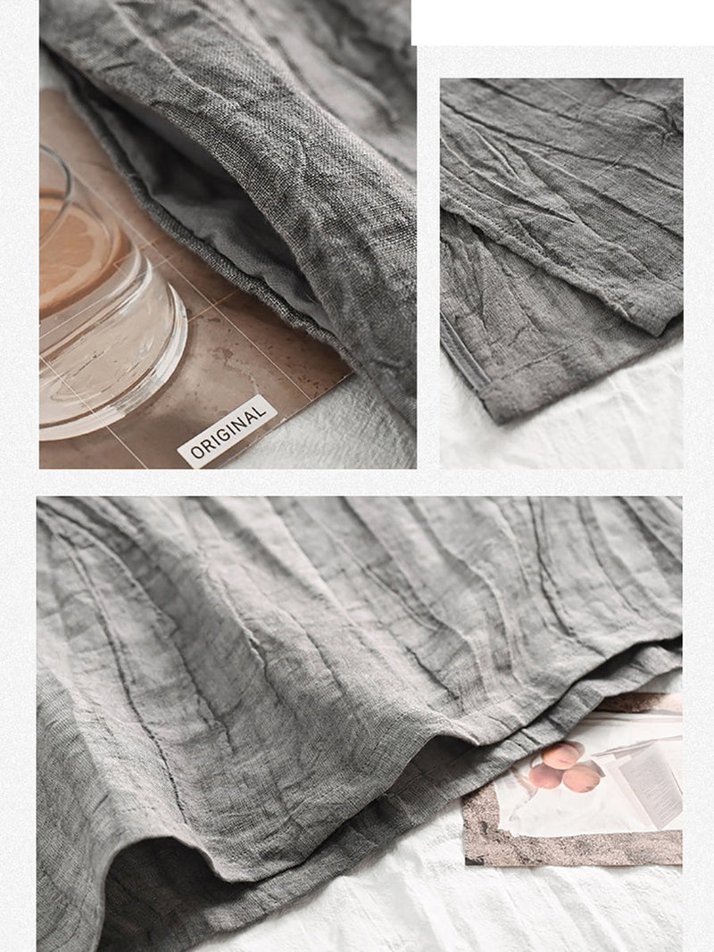 Summer Loose Linen Short Dress