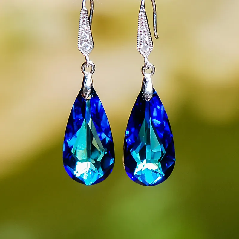 Colorful Crystal Drop Earrings